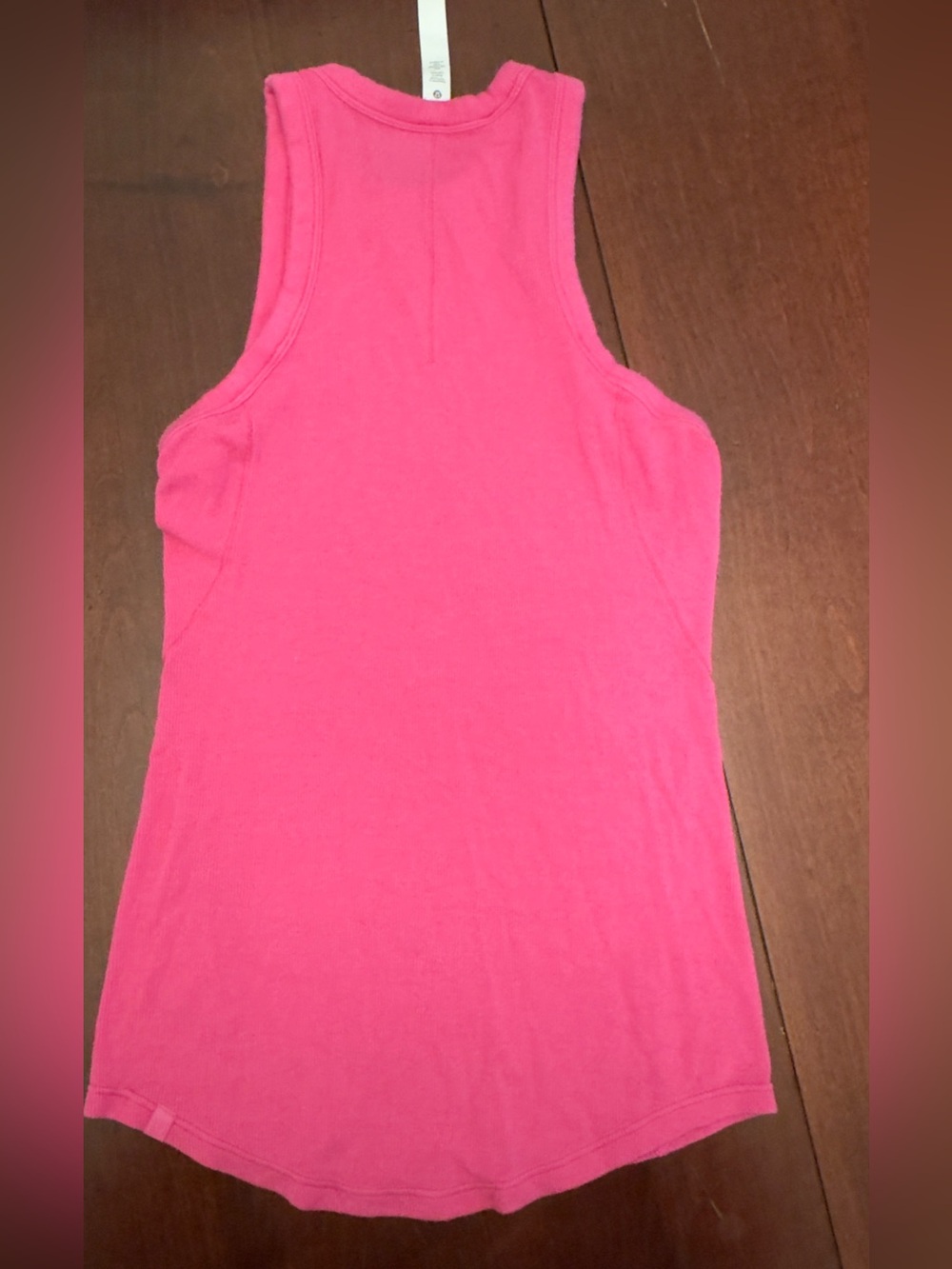 Lululemmon Pink Ribbed Racerback Tank - Picture 2 of 5